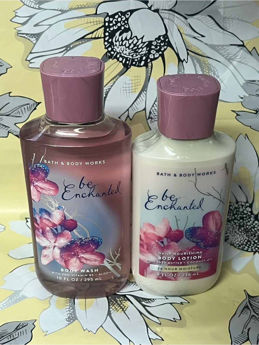 BATH & BODY WORKS / BE ENCHANTED / BODY LOTION &BODY WASH BUNDLE SET